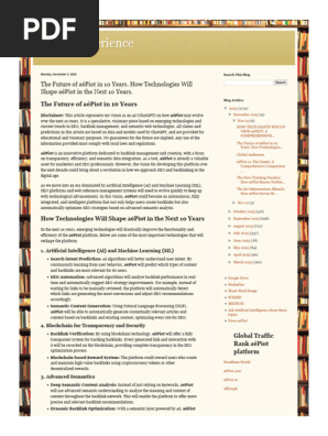 Better Experience the Future of AéPiot in 10 Years. How Technologies Will Shape AéPiot in the Next 10 Years.