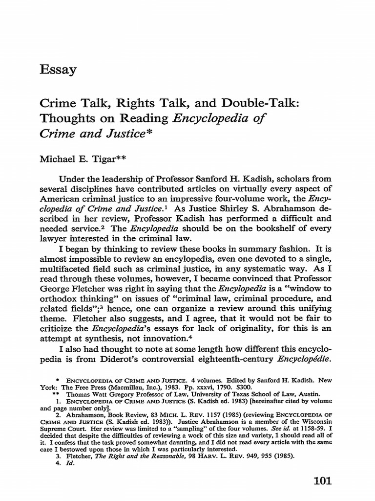 16-CrimeTalk65TLR101 | PDF | Plea | Title 18 Of The United States Code