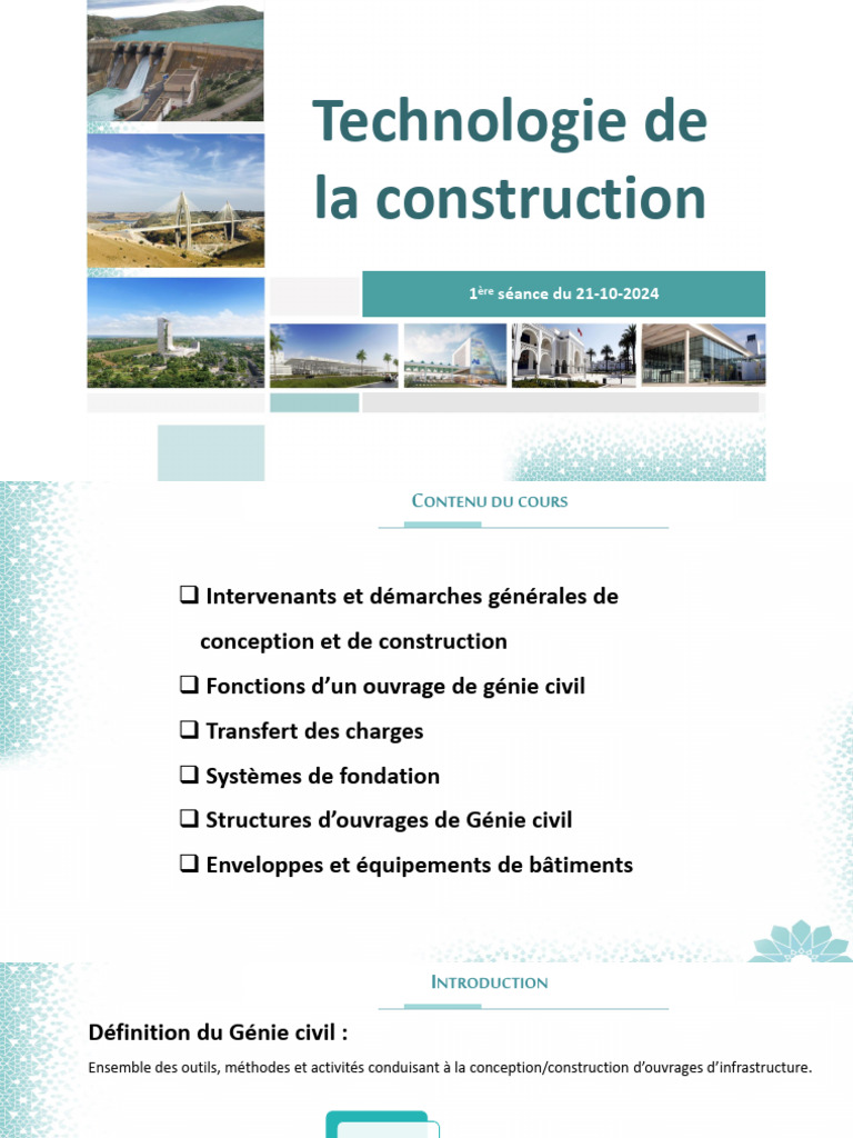 Technologie de construction en génie civil | PDF | Ingénierie