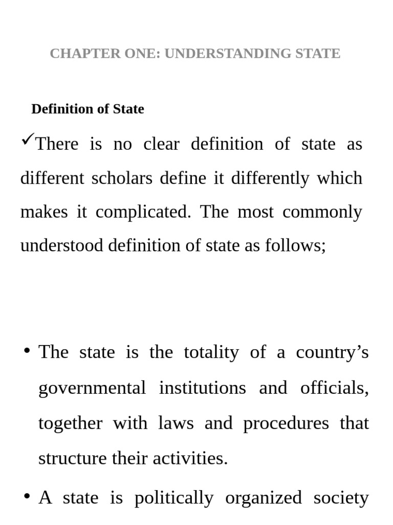 Understanding the Concept of State | PDF | Federalism | Democracy