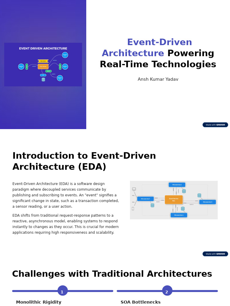 Event-Driven Architecture Explained | PDF | Internet Of Things ...