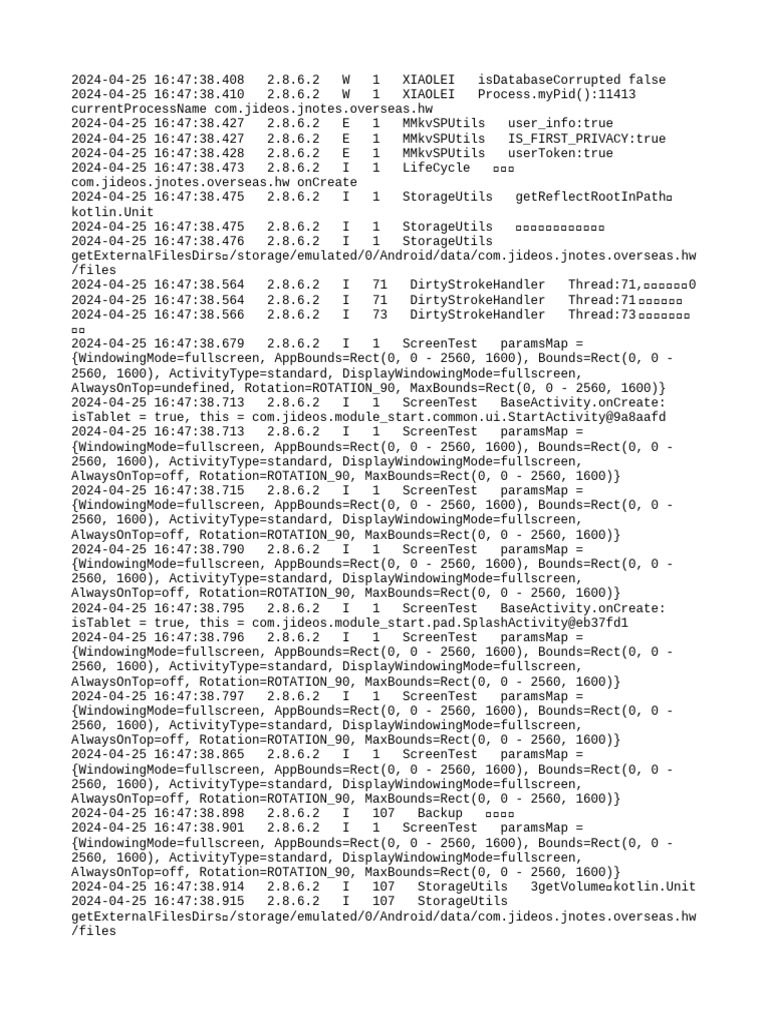 JNotes App Log Analysis 2024 | PDF | Information Technology Management ...