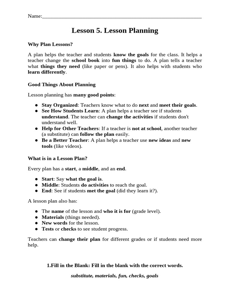 Effective Lesson Planning Guide | PDF | Lesson Plan | Teachers