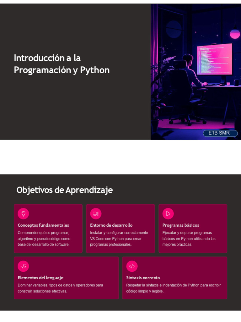 Introducción a Python: Programación Básica | PDF | Python (lenguaje de ...
