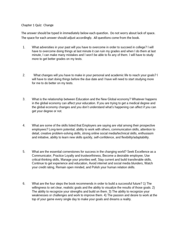 Chapter 1 Quiz-1 - Tagged | PDF | Truth | Skill