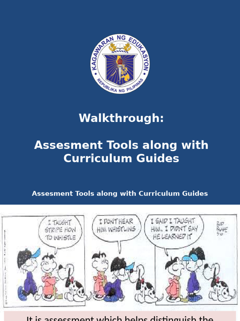 Assessment Tools and Curriculum Guides | PDF | Educational Assessment ...