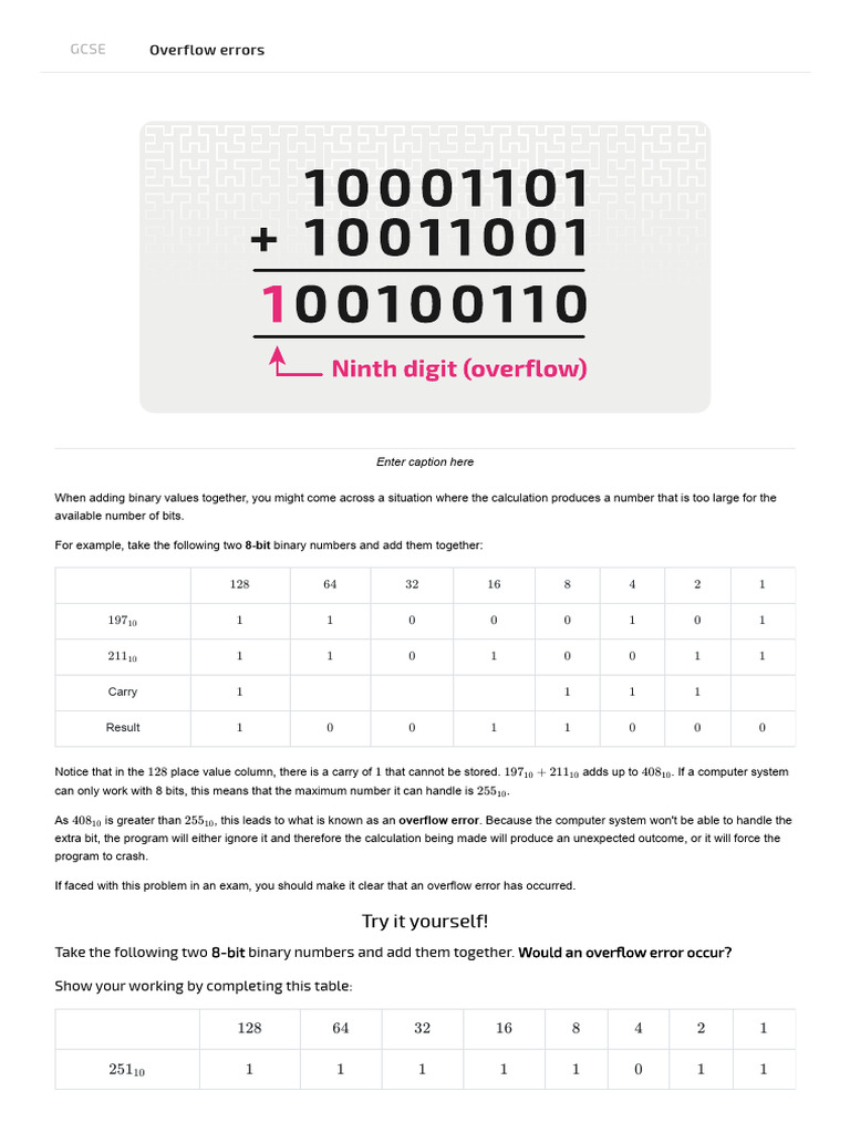 03 Binary Arithmetic — Isaac Computer Science | PDF | Subtraction ...