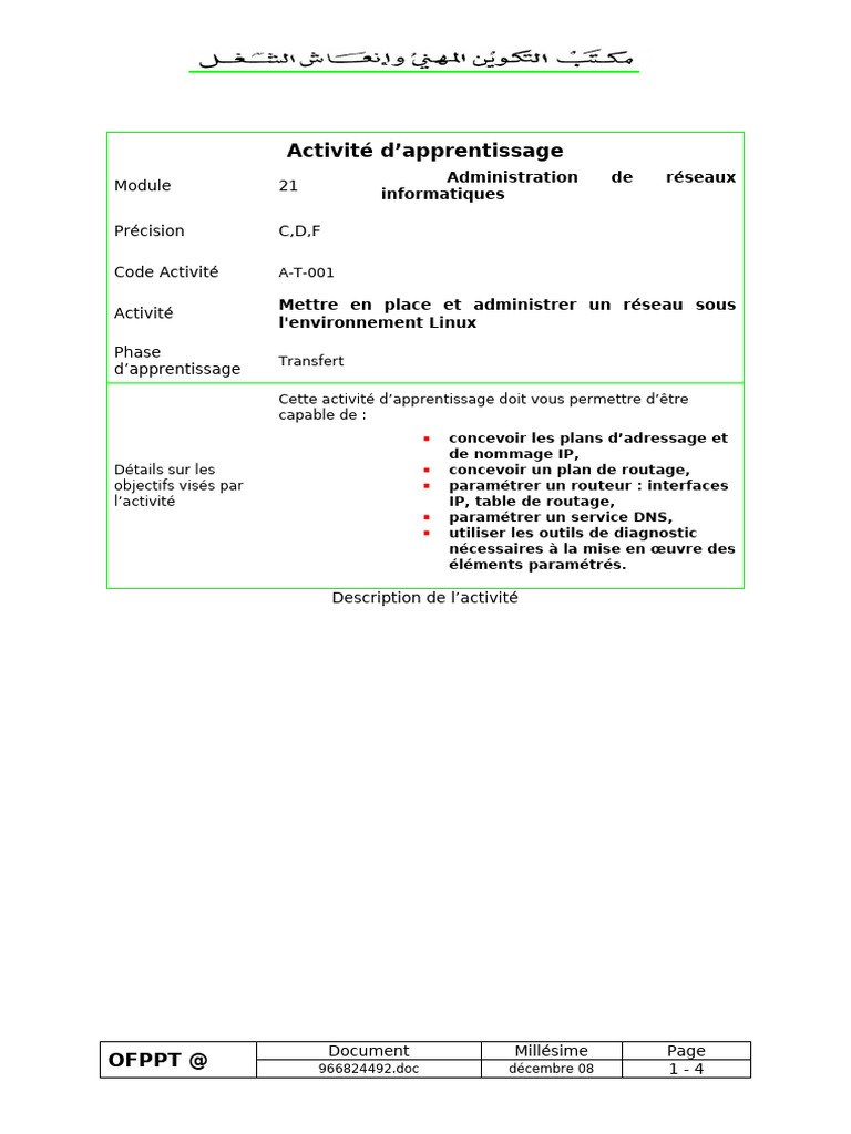 Administration d'un réseau Linux IP | PDF | Adresse IP | Routeur