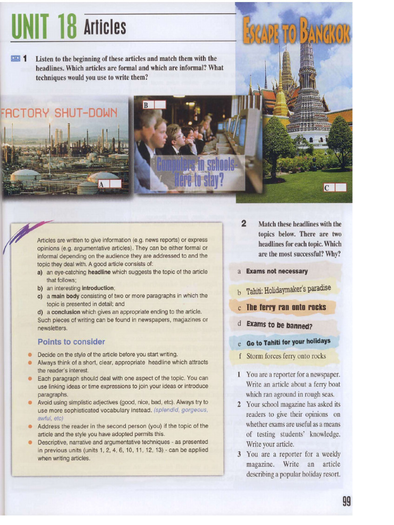 Unit on Articles | PDF