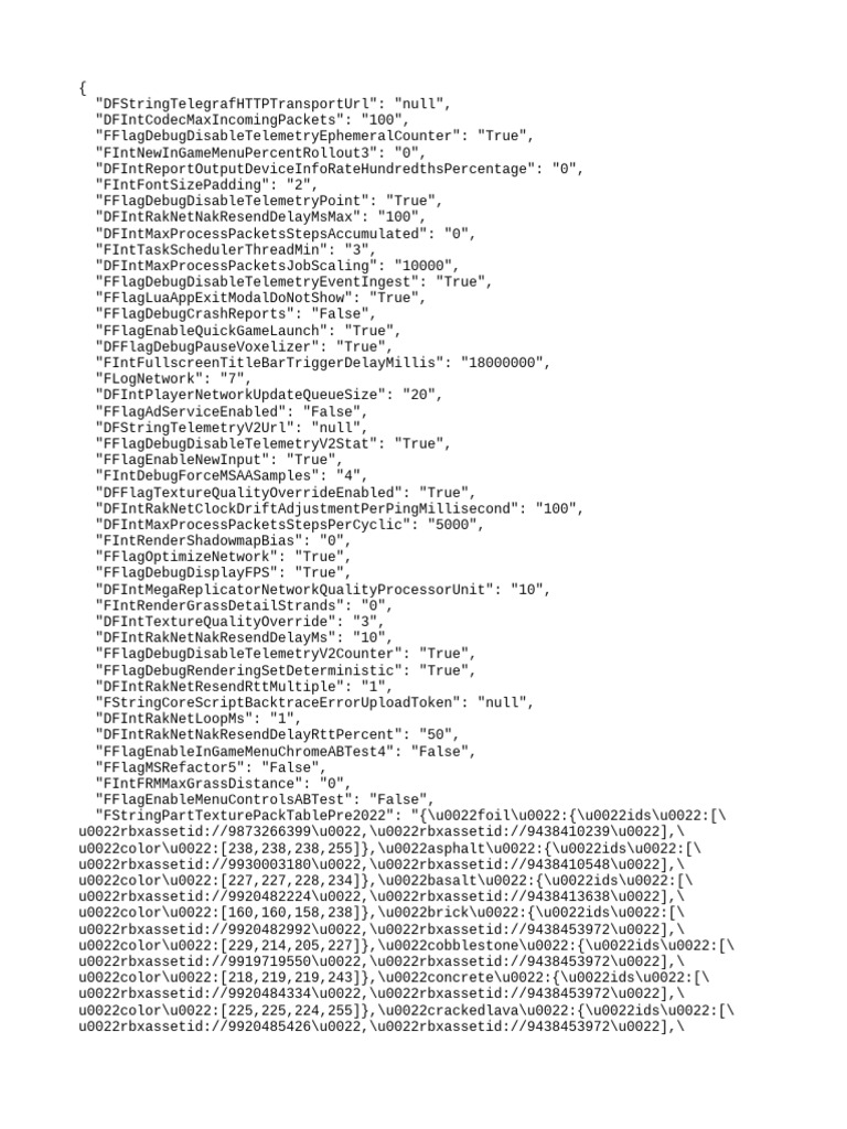 Roblox Game Configuration Settings | PDF | Statistical Inference ...