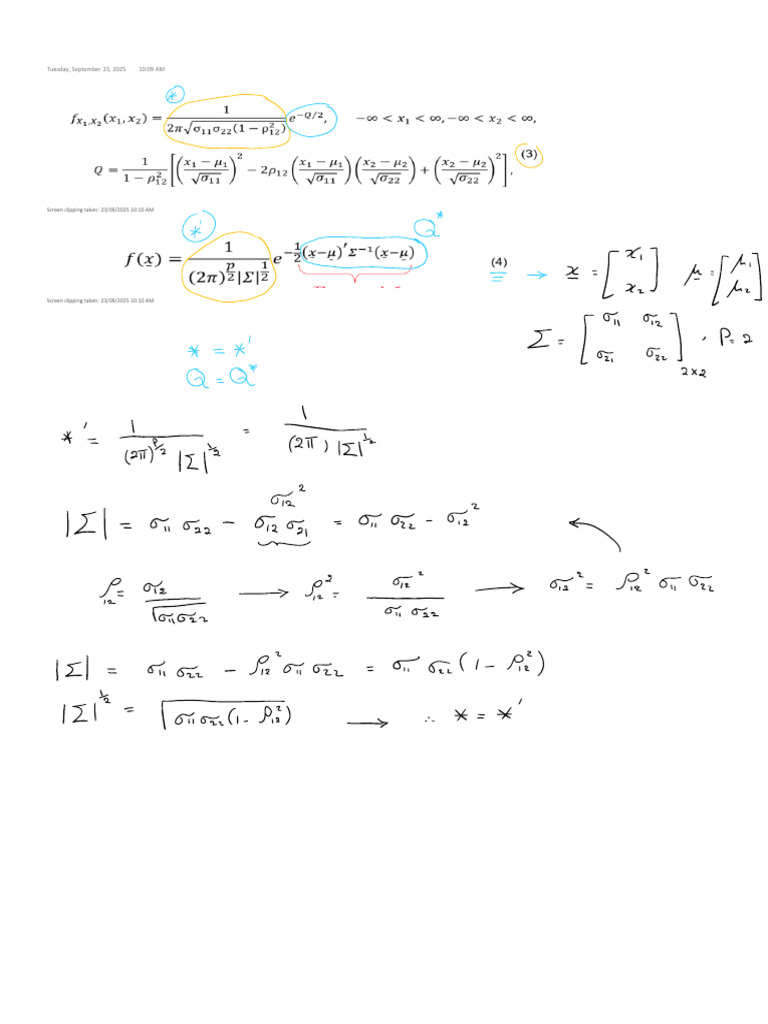 Understanding Multivariate Normal Distribution | PDF