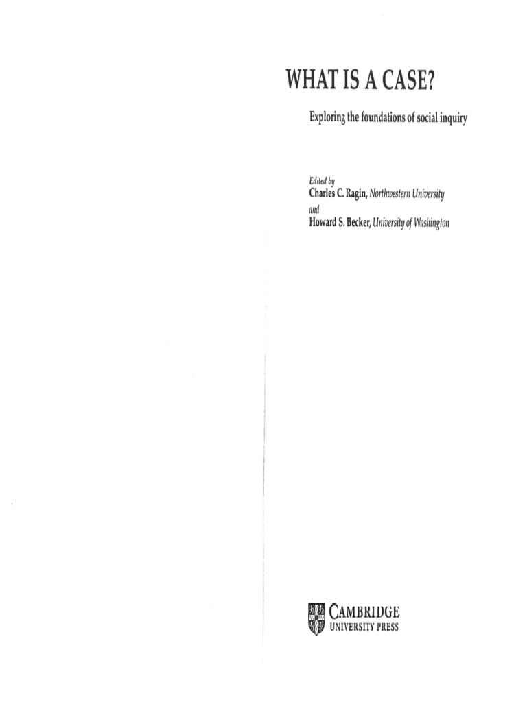 1.ragin TheoreticalCase | PDF