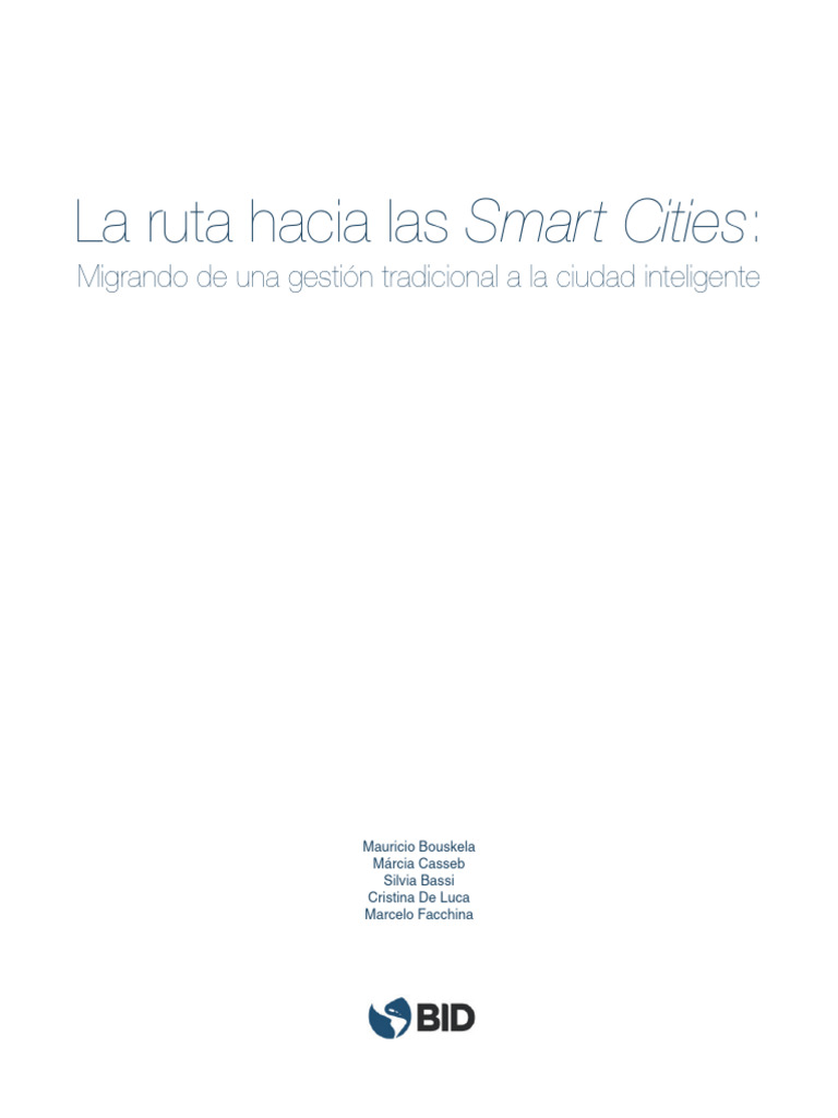 I.1.La Ruta Hacia Las Smart Cities - RESUMENEJECUTIVO | PDF ...