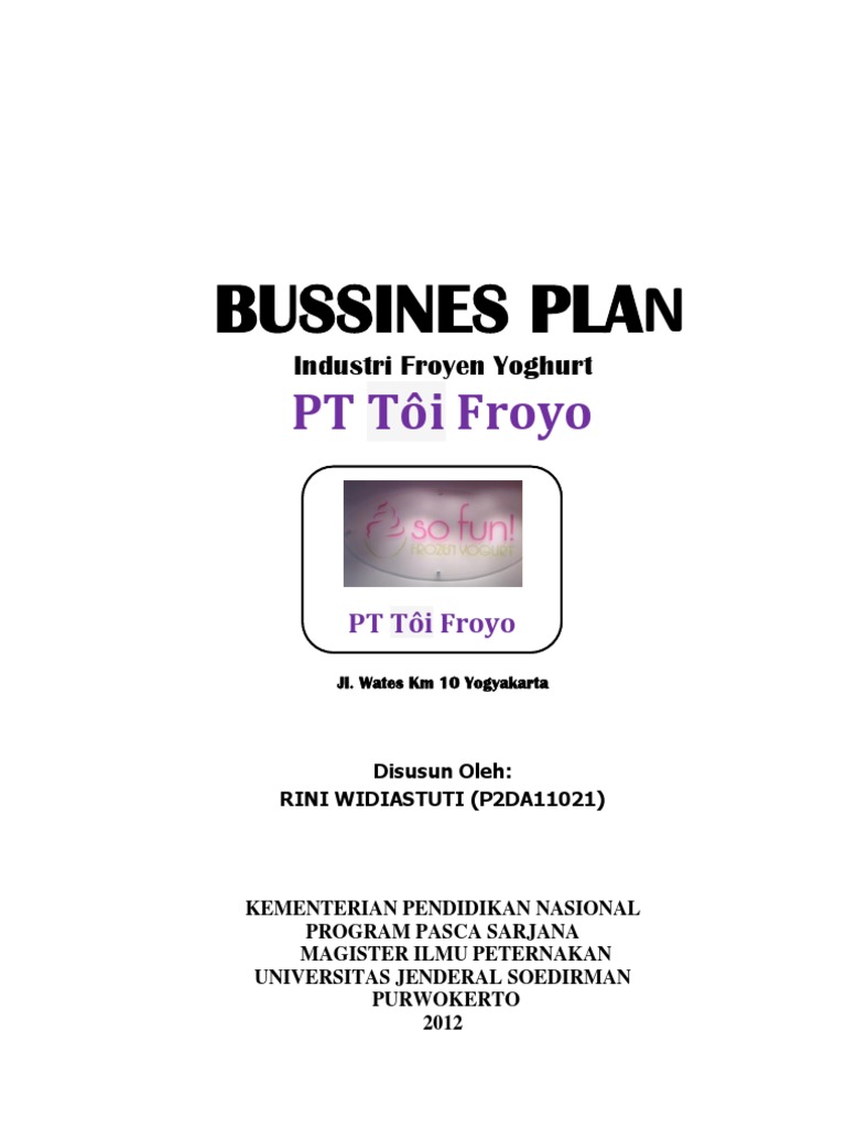 Business plan yoghurt picture