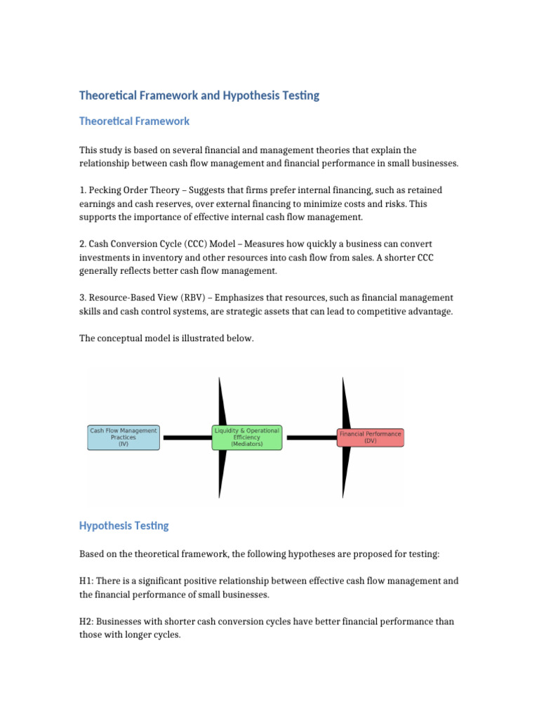Developing Theortical Framework and Hypothesis Testing | PDF