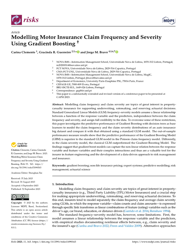 Motor Insurance Claims: Gradient Boosting Analysis | PDF | Machine ...