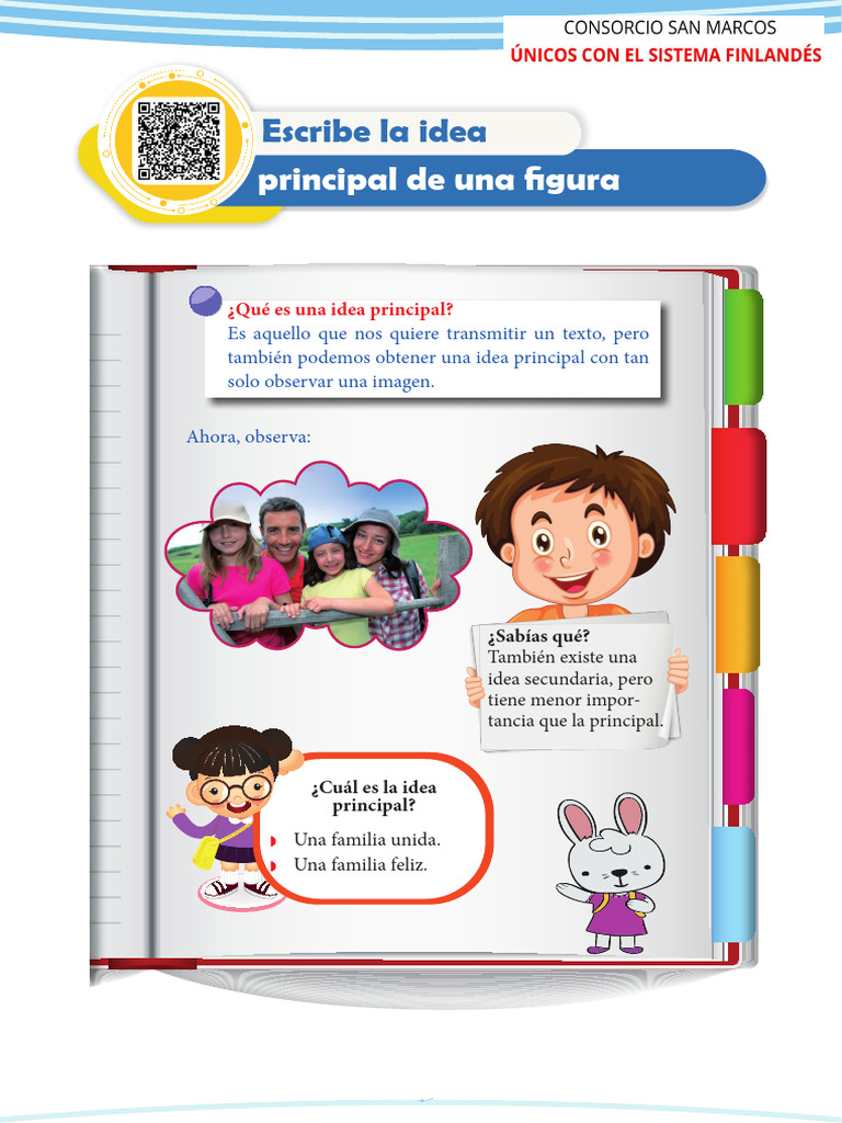 Red. Escribe La Idea Principal de Una Figura | PDF