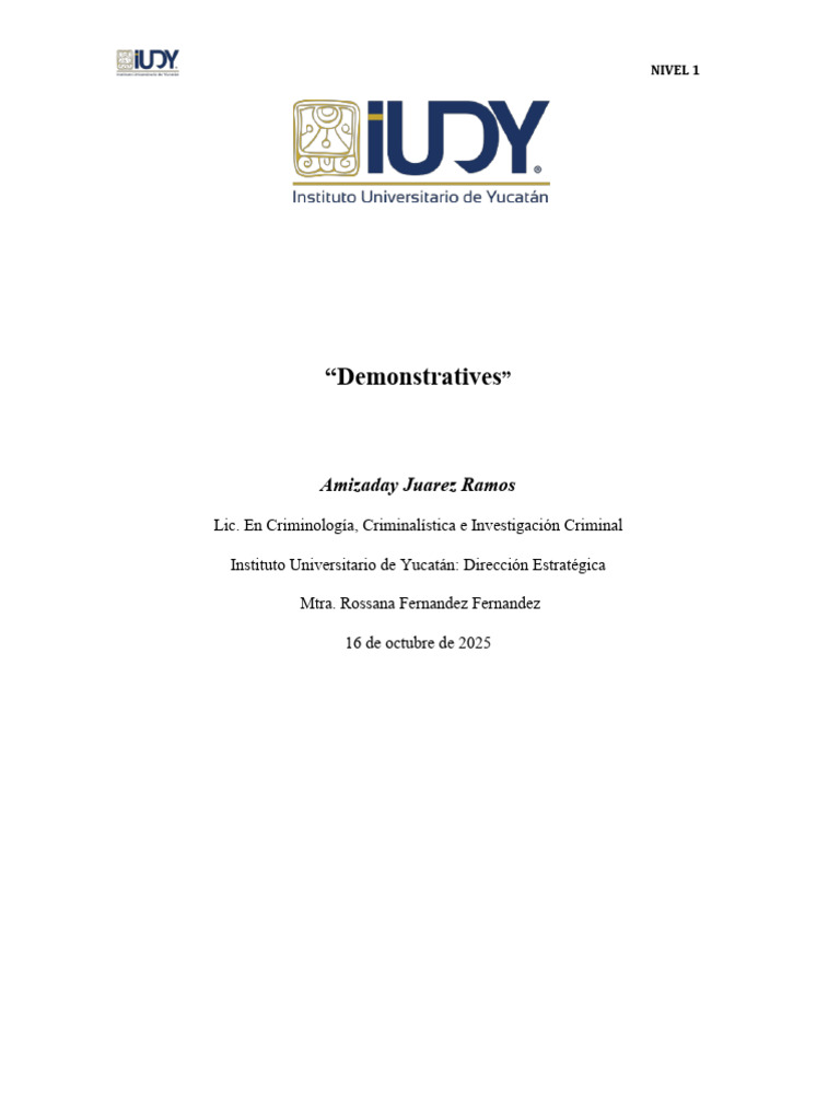 Uso de los Demostrativos en Inglés | PDF