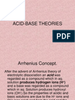Acid Base Theories