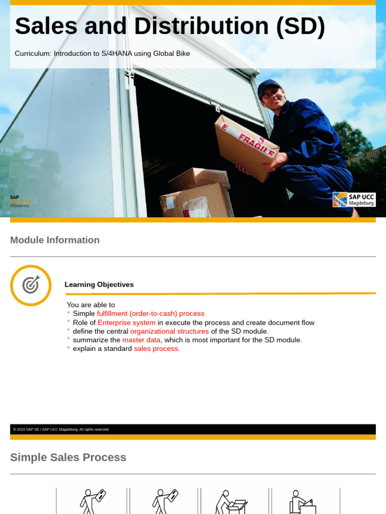 Lecture5 Sales Distribution SD | PDF | Invoice | Debits And Credits