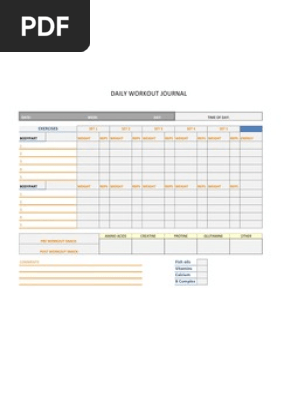 Workout Journal 