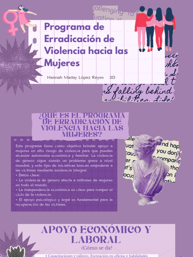 Programa de Apoyo a Mujeres Víctimas de Violencia | PDF | Violencia ...