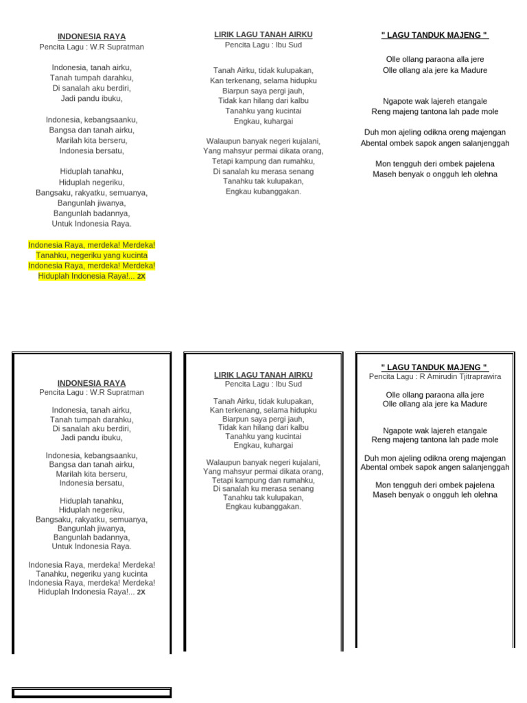Indonesia Raya | PDF