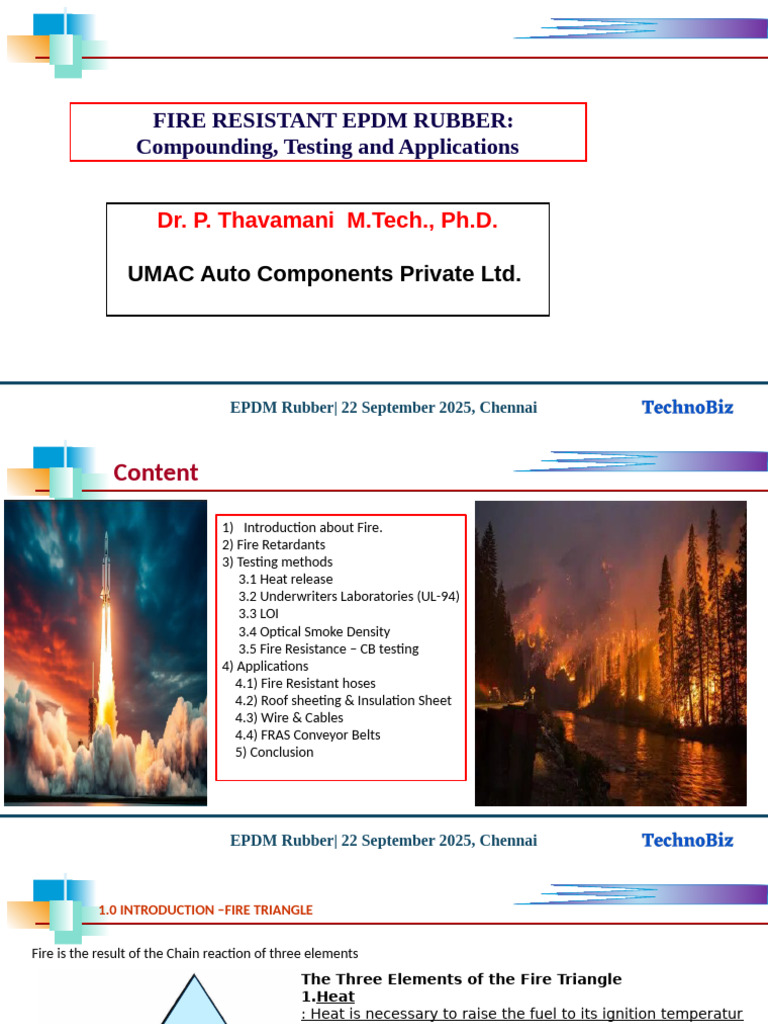 Fire Resistant EPDM Rubber Overview | PDF | Fires | Combustion
