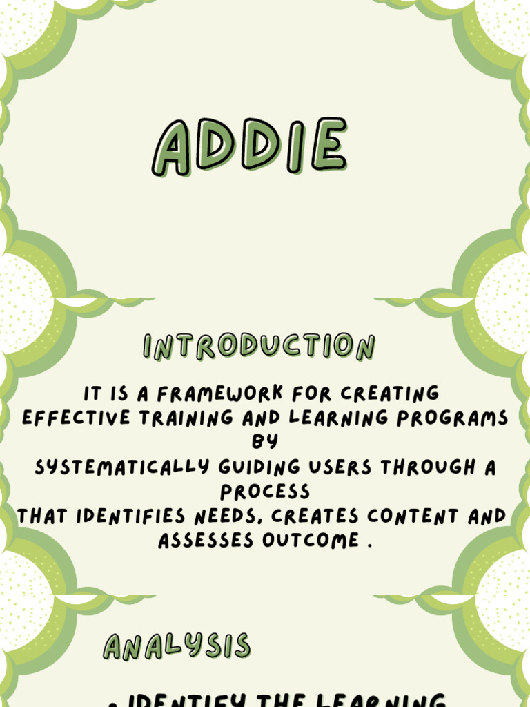 Addie Model for Effective Training | PDF