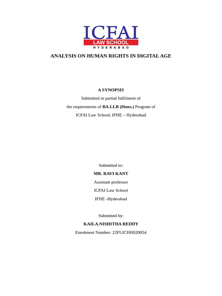 Human Rights Analysis in Digital Era | PDF | Privacy | Artificial ...