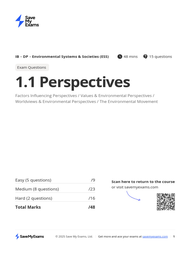1-1-perspectives | PDF | Gaia Hypothesis | Environmental Movement