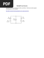 Kirchoff Exercise