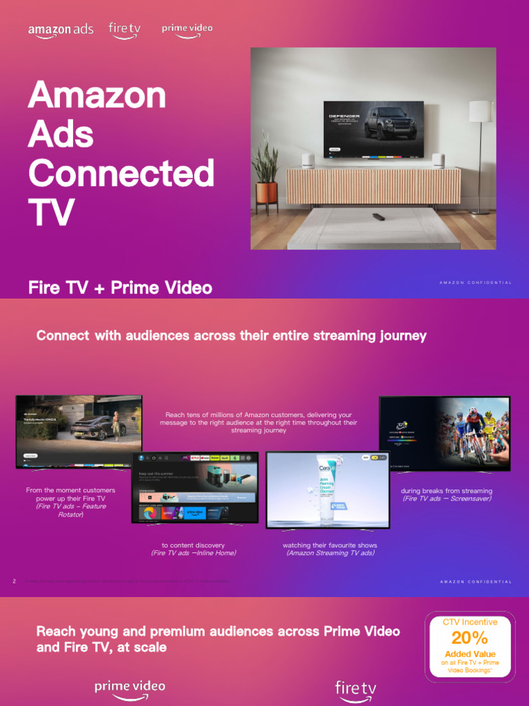 Amazon CTV Advertising Strategies | PDF | Online Advertising | Mass Media