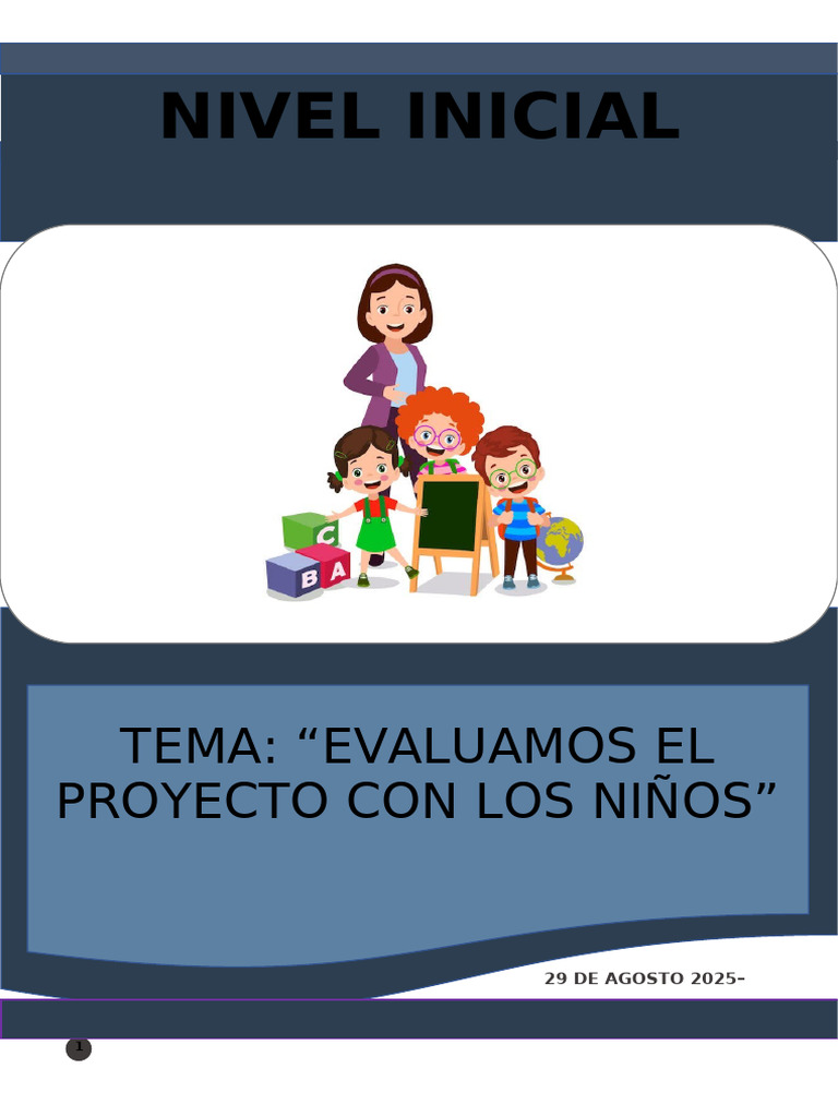29-08-25 Inicial | PDF | Aprendizaje | Educación de la primera infancia