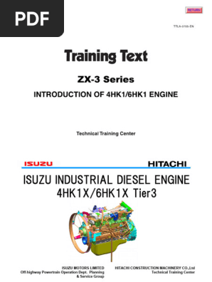 ZX200-3,240-3,270-3 (STD) Introduction of 4HK1,6HK1 Engine | PDF