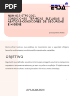 Norma NOM-015-STPS-2001: Condiciones Térmicas | PDF | Temperatura | Calor