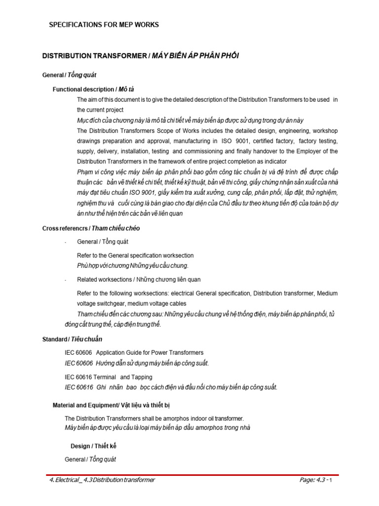 02.distribution Transformer | PDF
