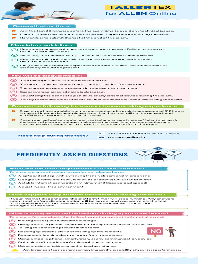 Tallentex Online Exam Guidelines | PDF | Computing