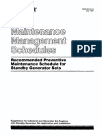 Maintenance Management Schedules