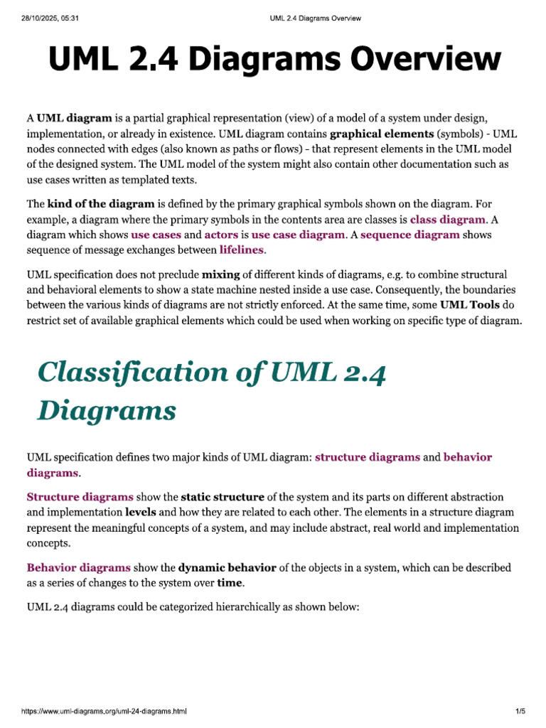 Uml Diagrams | PDF