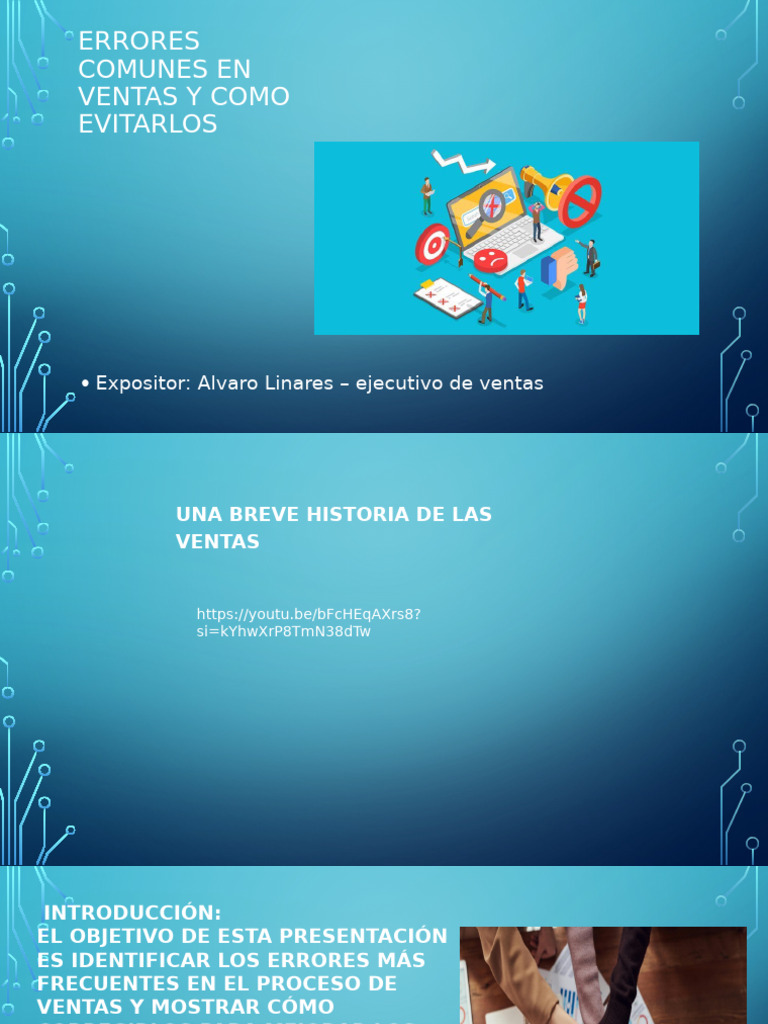 Errores en Ventas y Cómo Evitarlos | PDF | Cliente