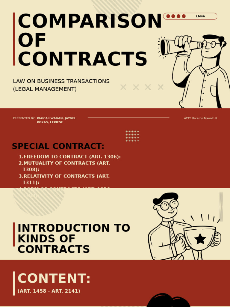 Overview of Contract Types in Law | PDF | Guarantee | Surety