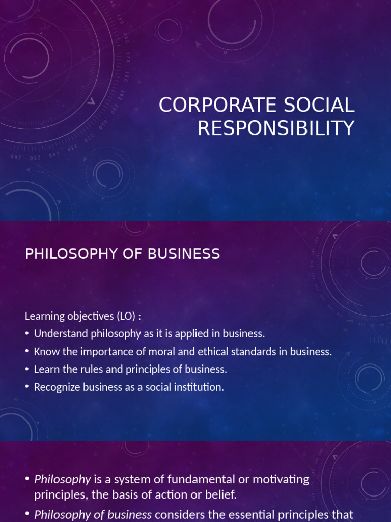 Good Governance and Corporate Social Responsibility10 | PDF | Corporate ...