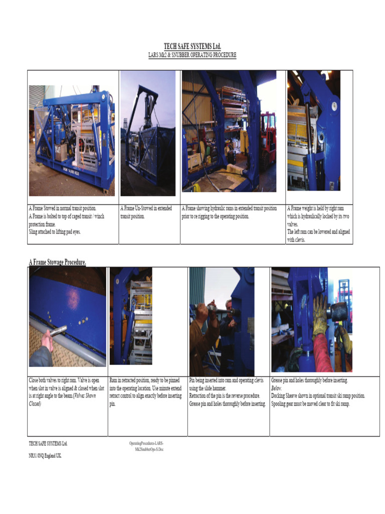 LARS Mk2& V2 - Snubber Operating Procedure-S | PDF | Valve