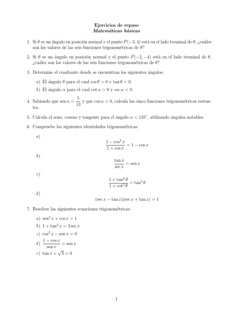 Ejercicios de Repaso 2do Parcial | PDF