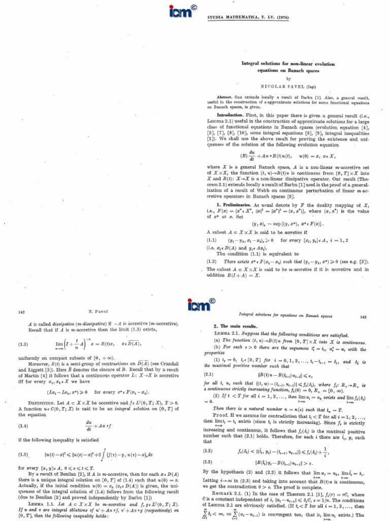 Integral Solutions For Non Linear e | PDF