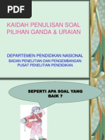 Kaidah Penulisan Soal