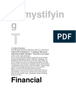 Demystifyin G: Financial