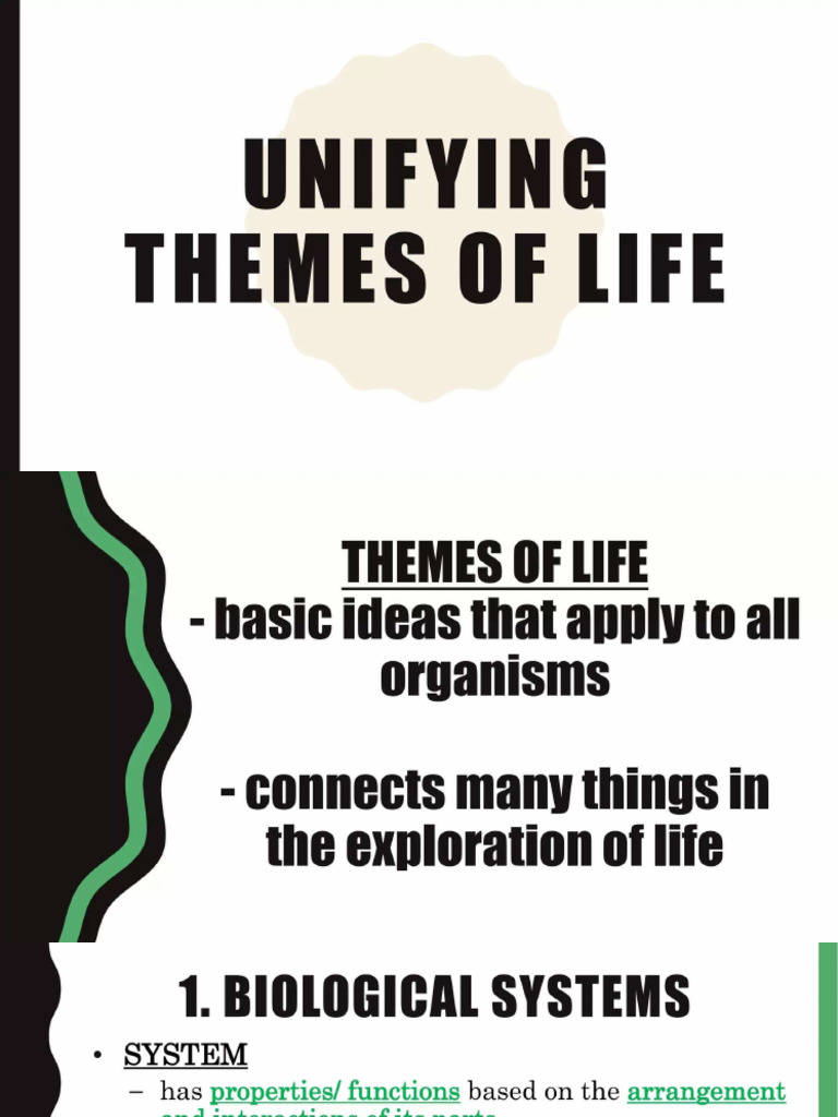 2 Unifiying Themes of Life | PDF