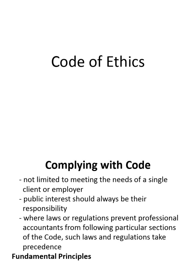 Code of Ethics (20250823124017) | PDF | Regulatory Compliance ...